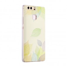 Huawei P9 Plus - TPU Soft 3D Touch Protective Phone Cover Case - Leave